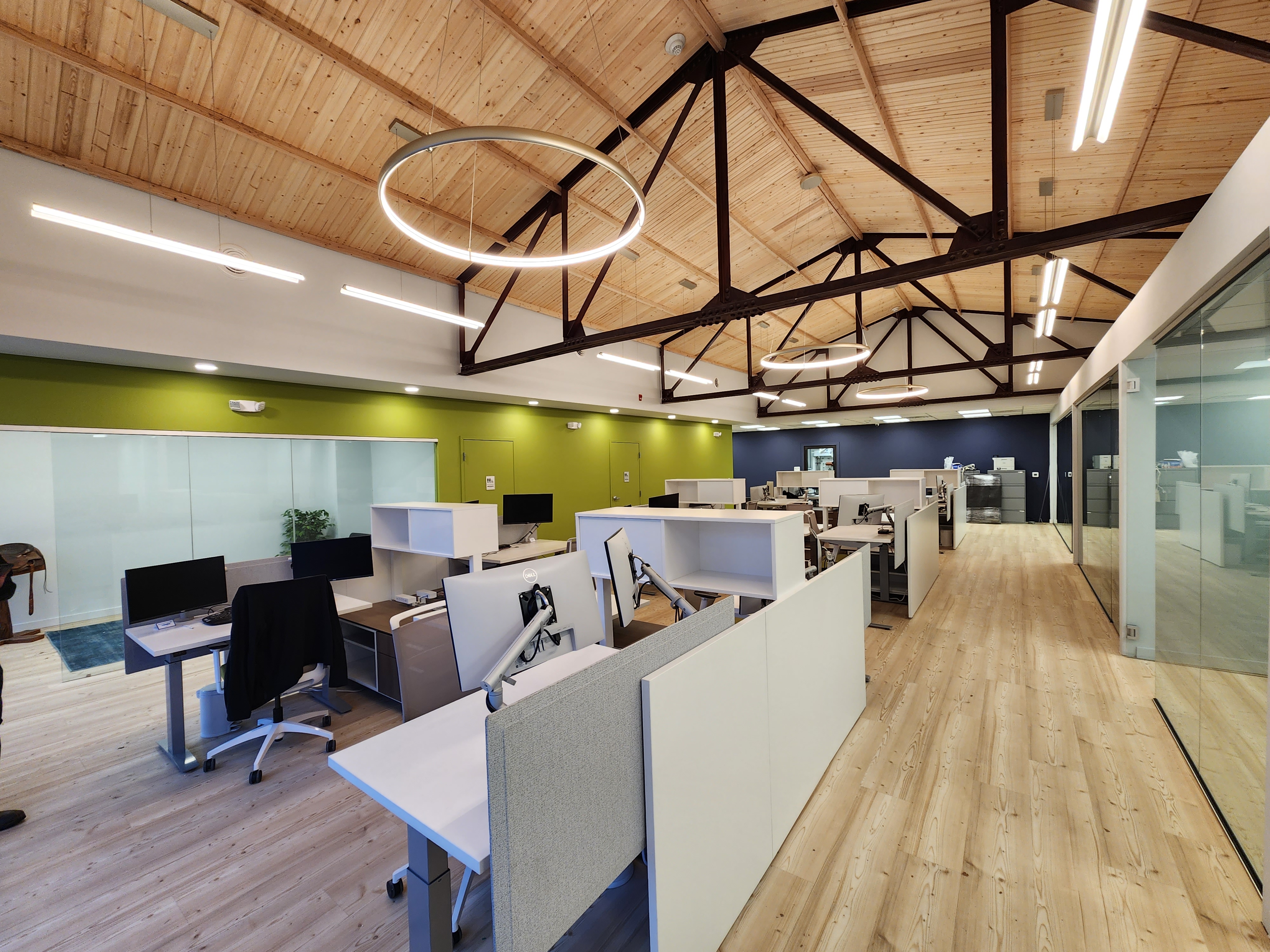 Neulight & Company completed commercial renovation project showcasing modern office space transformation